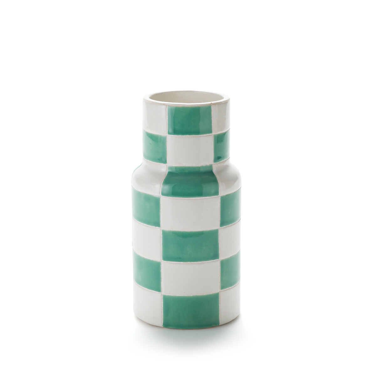 ваза из керамики в23 см filipio единый размер белый Ваза из фаянса В23 см Sekmo единый размер зеленый