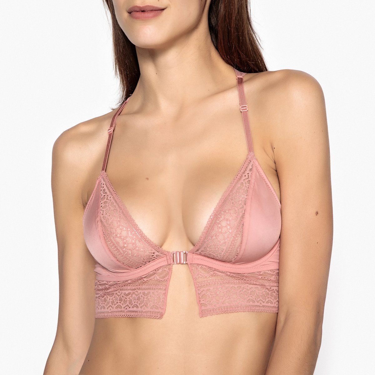 

Бралетт La Redoute, Розовый, Из кружева и микрофибры D розовый