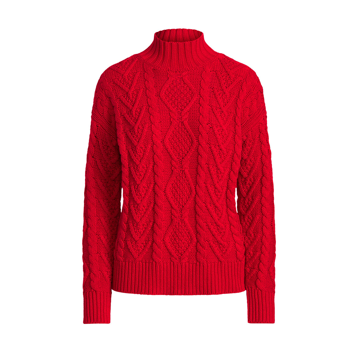 Пуловер LaRedoute С воротником-стойкой из плотного трикотажа S красный, размер S - фото 5