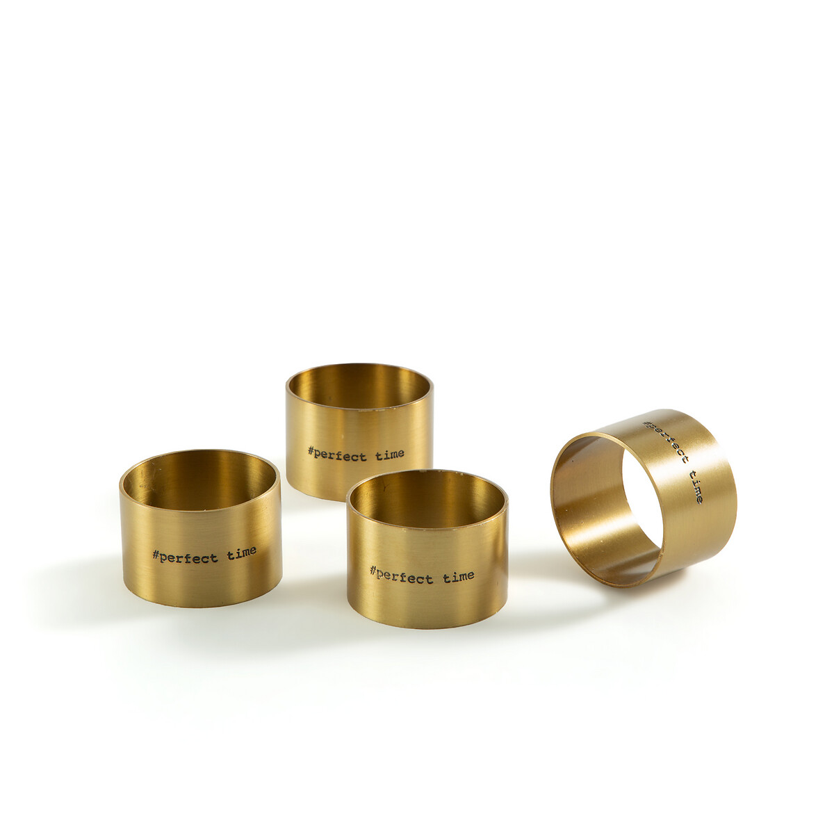 Комплект из 4 колец для LaRedoute Комплект из 4 колец для Салфеток Kubler единый размер золотистый
