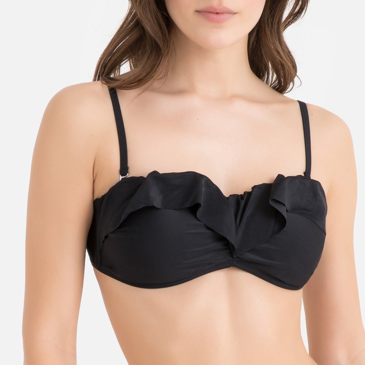 

Бюстгальтер-бандо La Redoute, Черный, От купальника Bianca XS черный