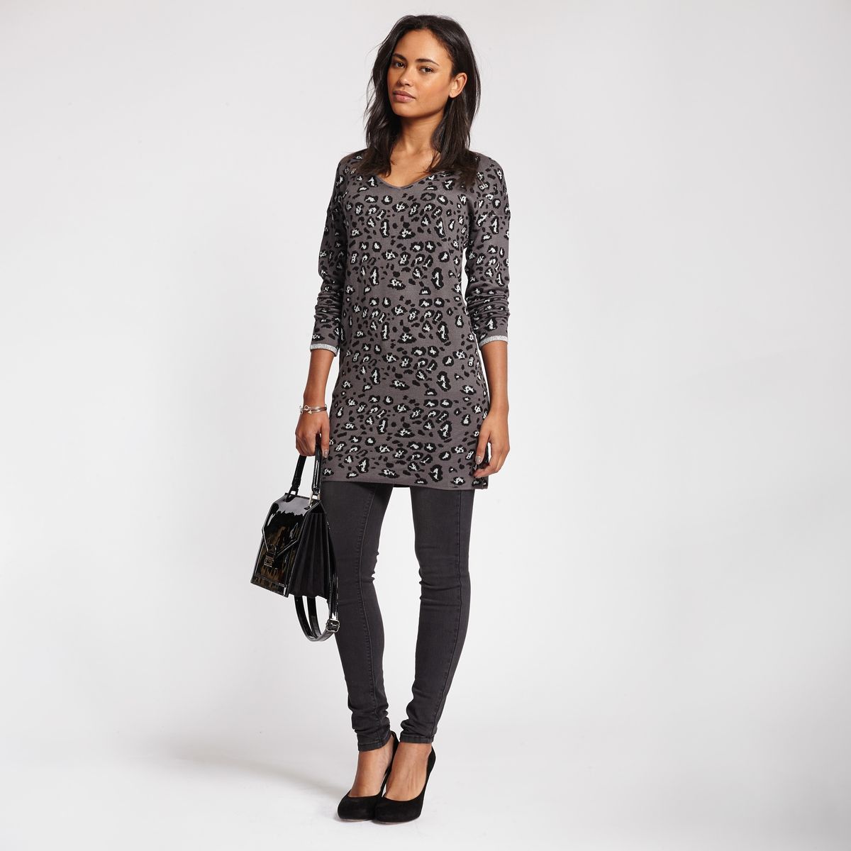 Pull long motif léopard