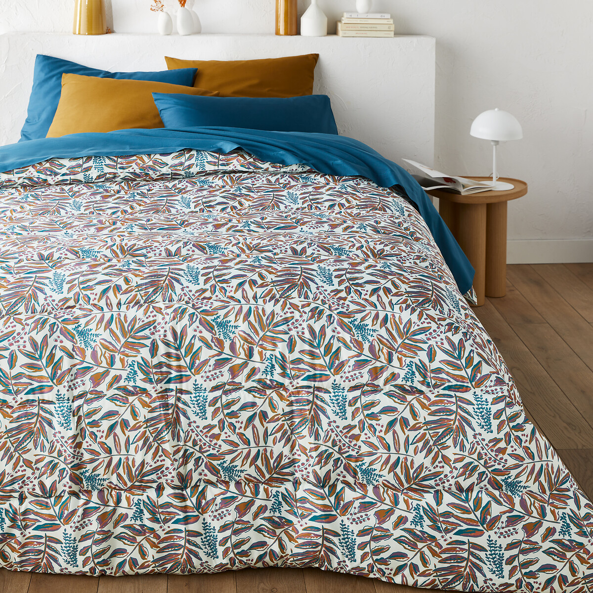 Одеяло из переработанной микрофибры с принтом Barbora  240 x 220 см каштановый LaRedoute, размер 240 x 220 см - фото 1