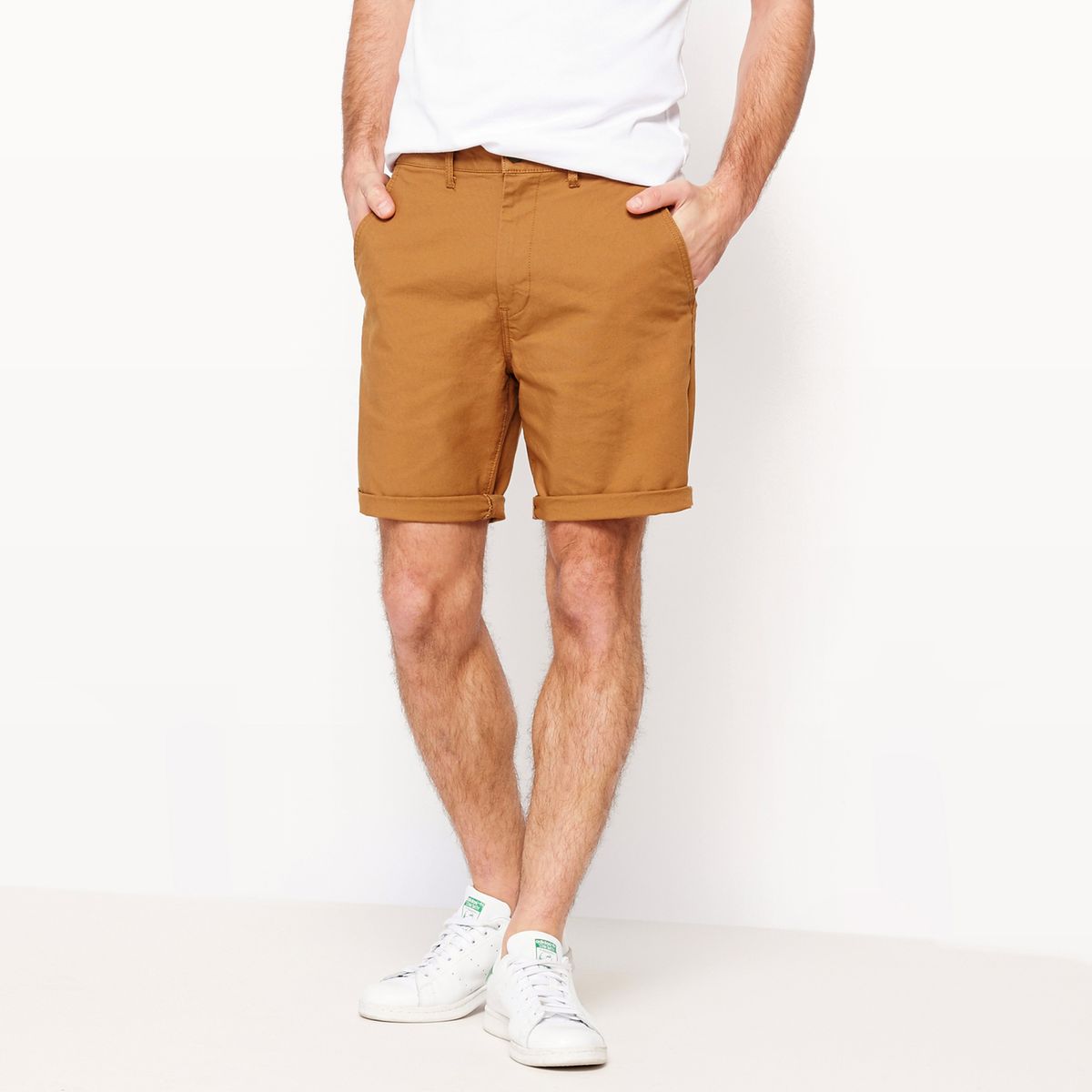 Bermuda chino en coton stretch