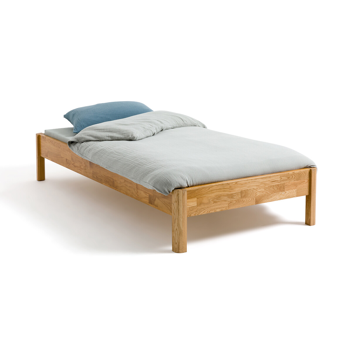 Кровать с основанием ZULDA 1-сп 90 x 190 см каштановый