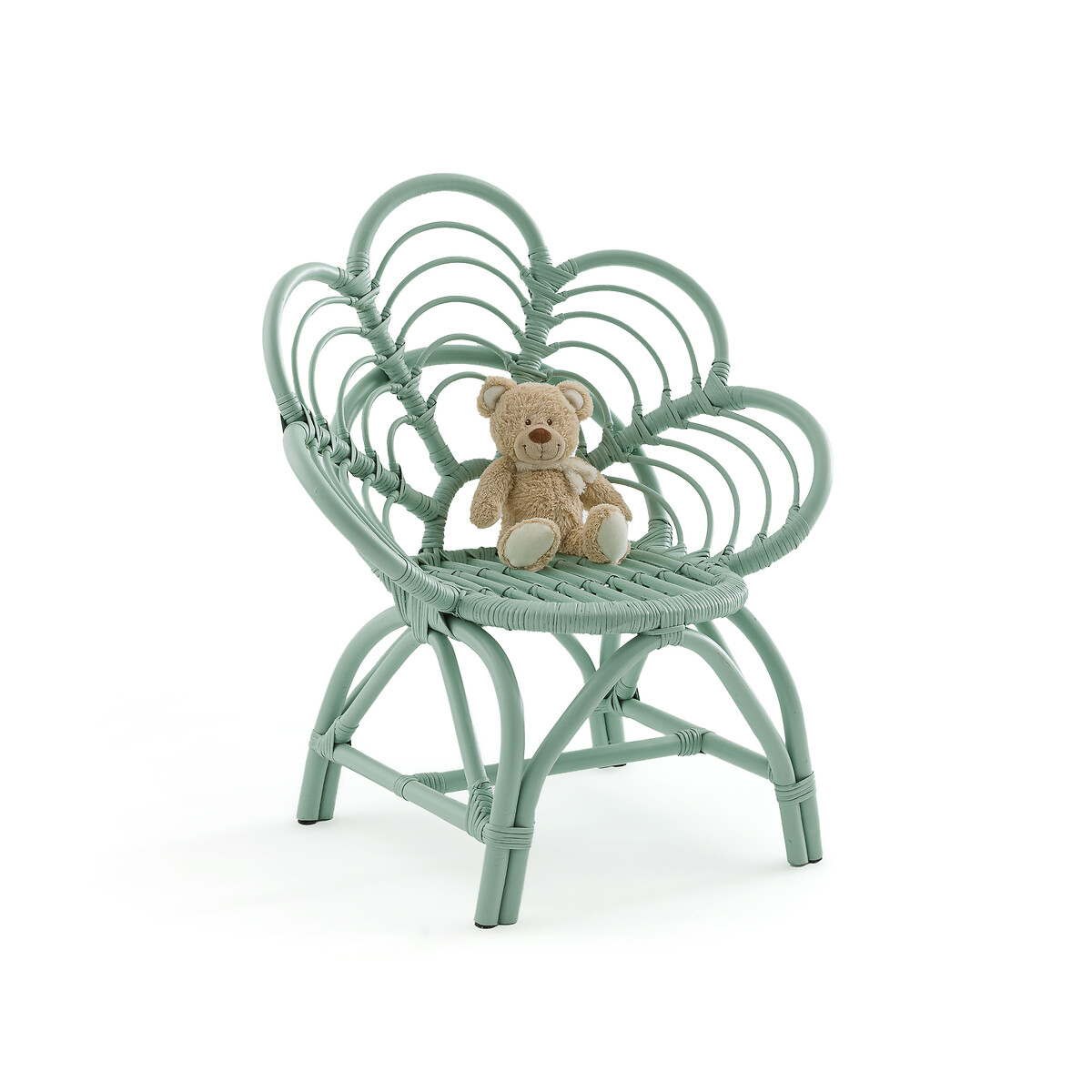 Кресло из ротанга Flores единый размер зеленый кресло бистро из стеблей ротанга bistro единый размер каштановый