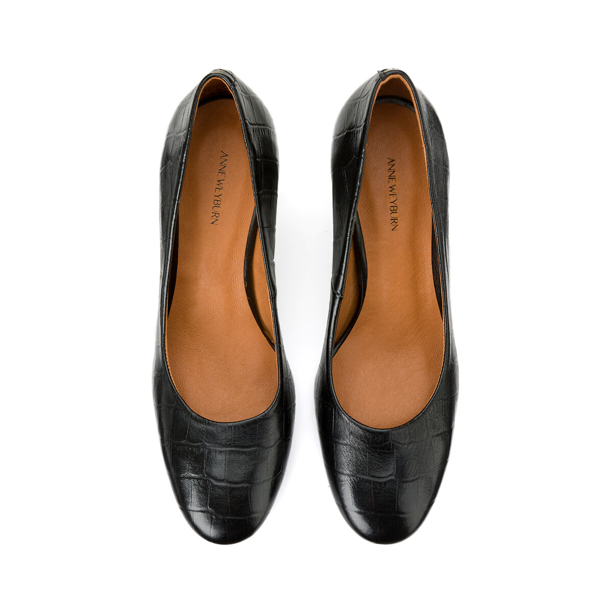 Туфли ANNE WEYBURN Кожаные на широком каблуке 37 черный, размер 37 - фото 3