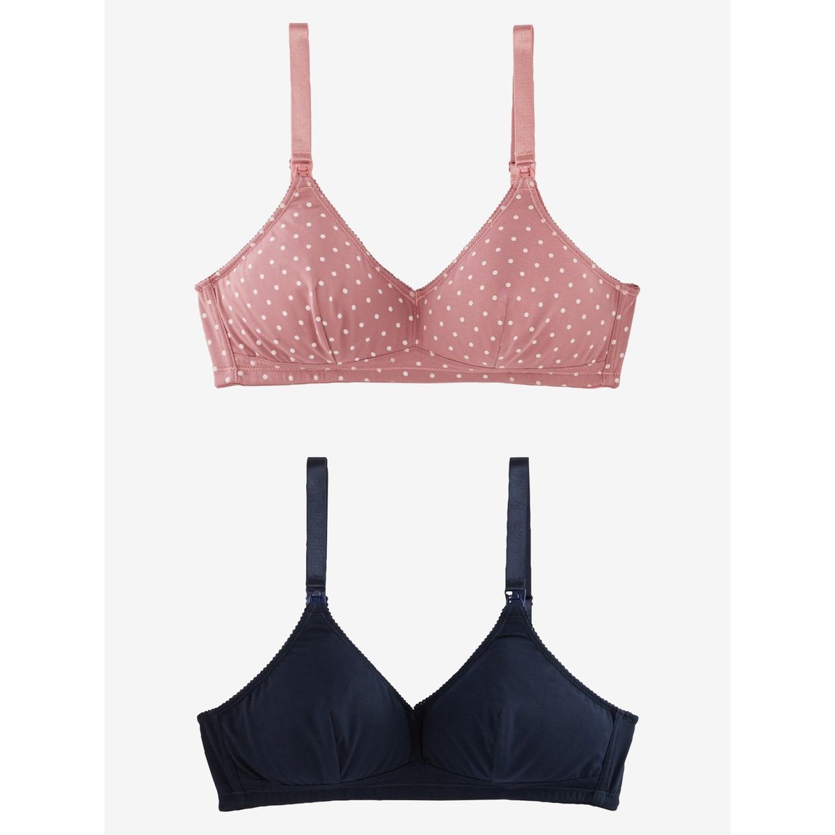 Lot de 2 soutiens-gorge d'allaitement en microfibre