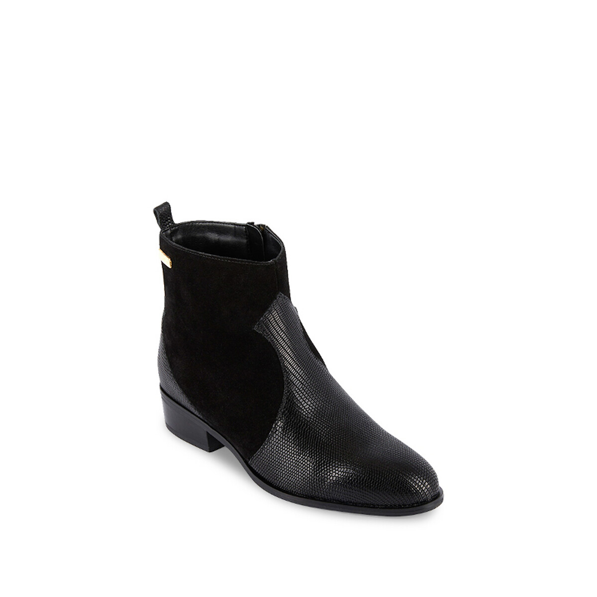 Ботинки LaRedoute Плоские из кожи Sofia 38 черный, размер 38 - фото 2