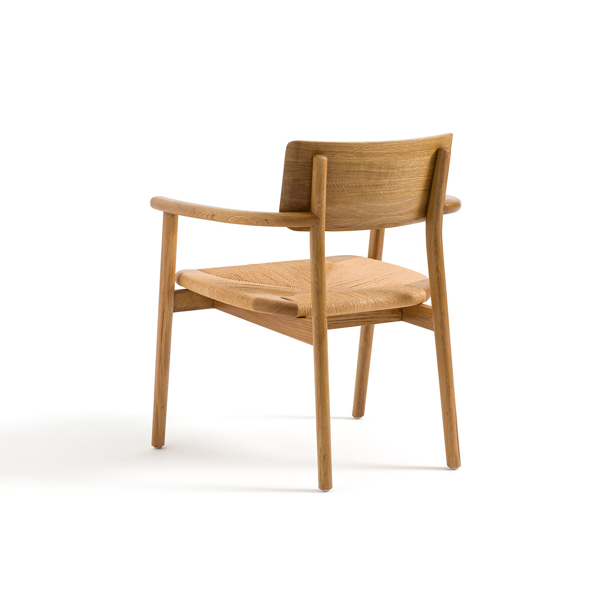 Кресло LA REDOUTE INTERIEURS Из массива дуба с плетением Pipo единый размер каштановый - фото 4