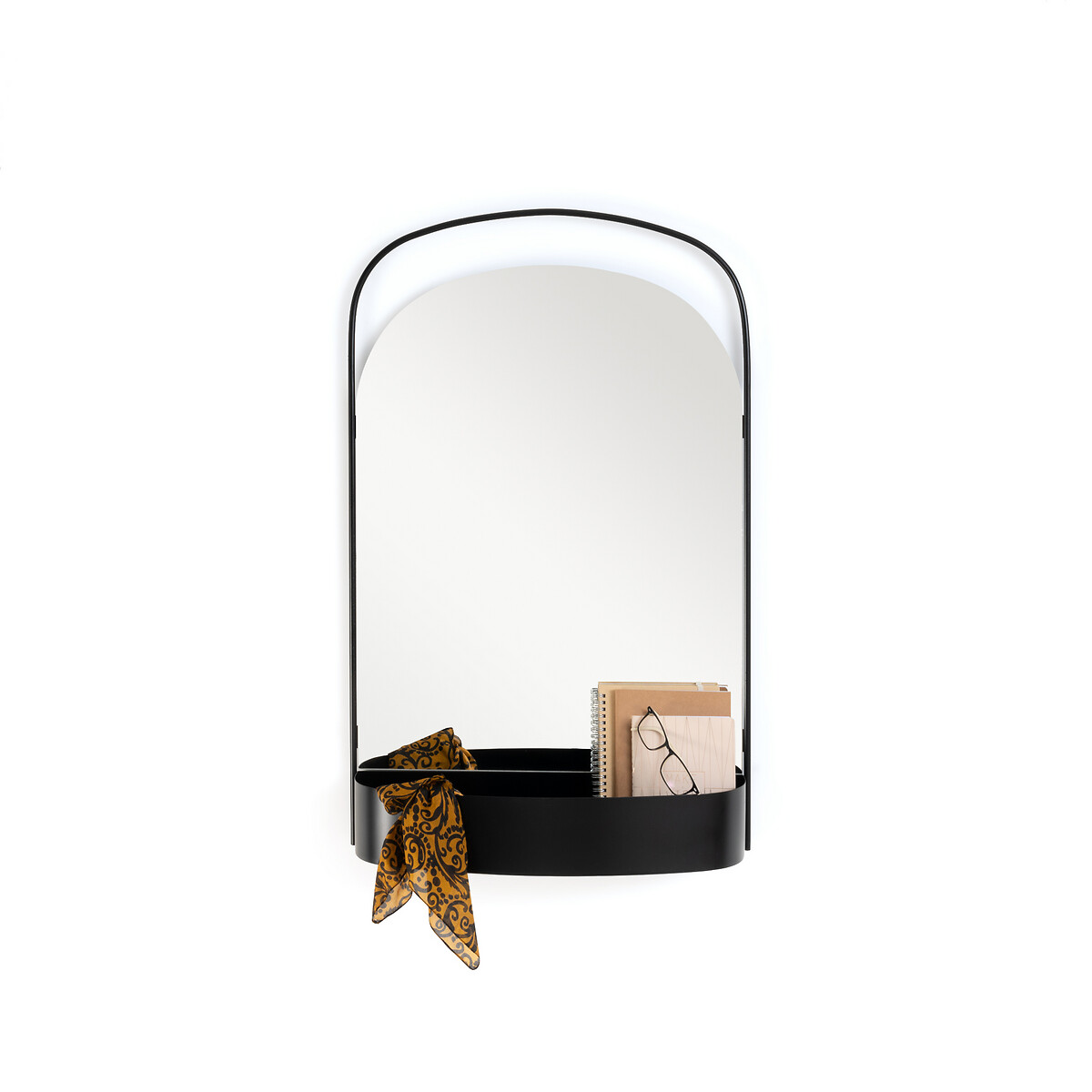 Зеркало LaRedoute Для прихожей с металлической отделкой Zemba единый размер серый - фото 4
