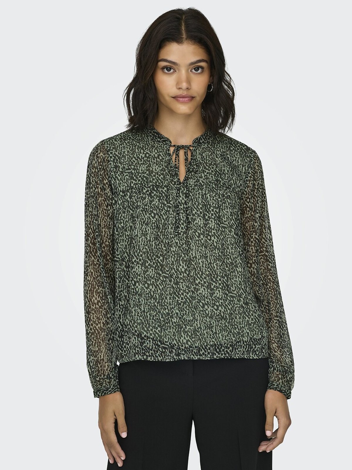 

Блуза LaRedoute, Зеленый, Блуза с длинными рукавами XS зеленый