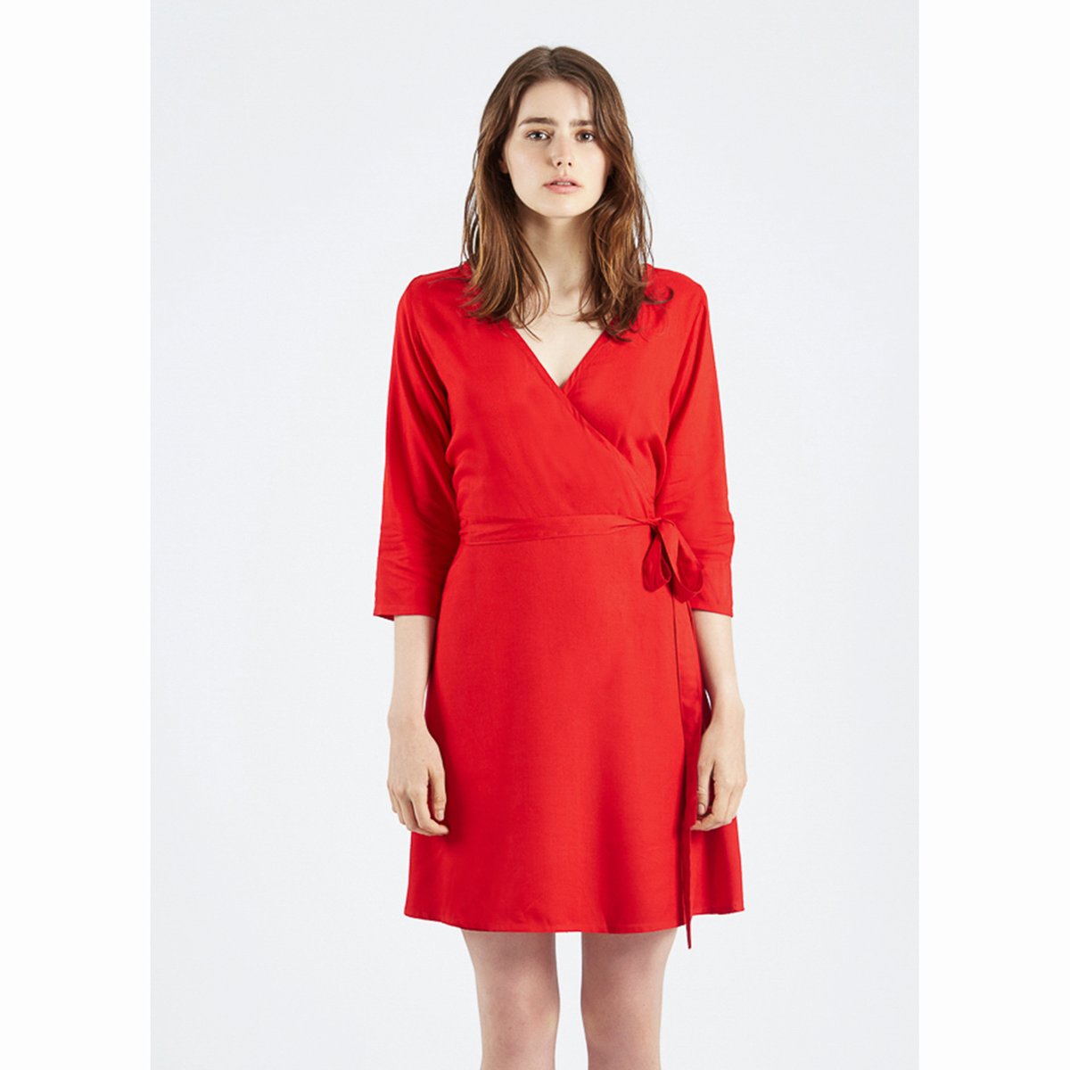 

Платье с запахом Vestido Rojo Maqi
