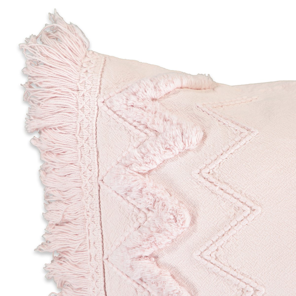 Чехол LaRedoute На подушку из биохлопка Melbourne 60 x 40 см розовый, размер 60 x 40 см - фото 2