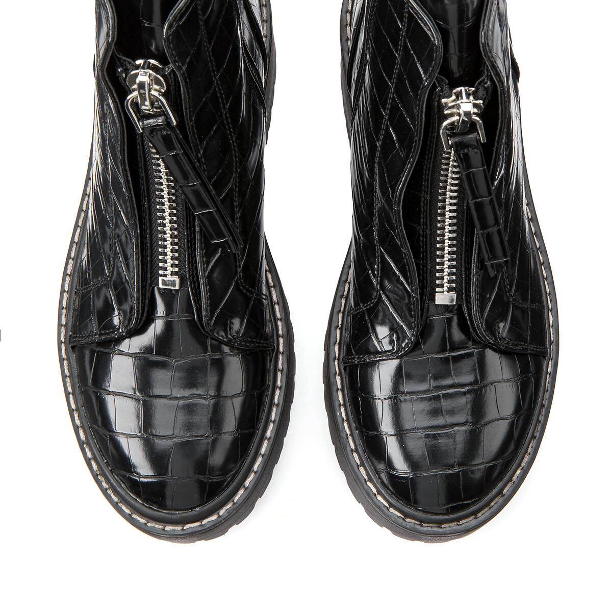 Ботинки LaRedoute На молнии Brandy 40 черный, размер 40 - фото 3