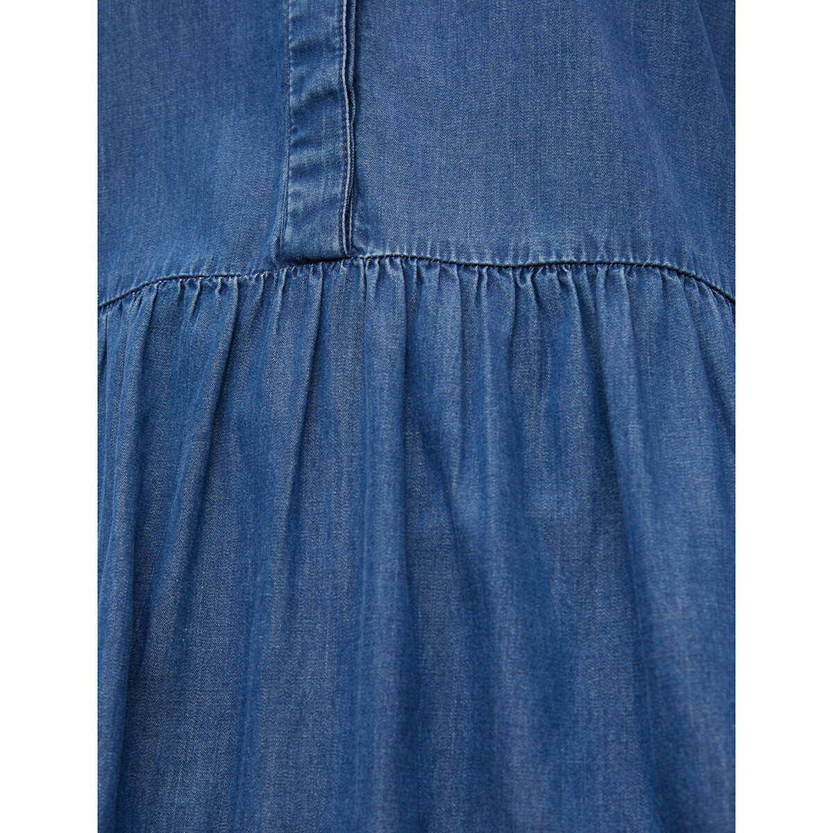 Платье-рубашка LaRedoute Короткое расклешенное M синий, размер M - фото 5