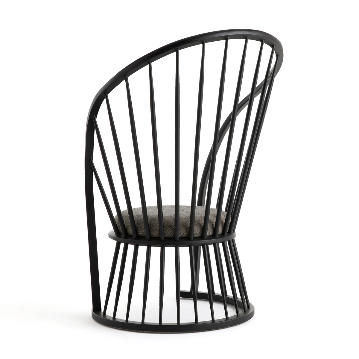 Кресло La Redoute Raggi высокое черное дизайн Э Галлина единый размер черный - фото 4