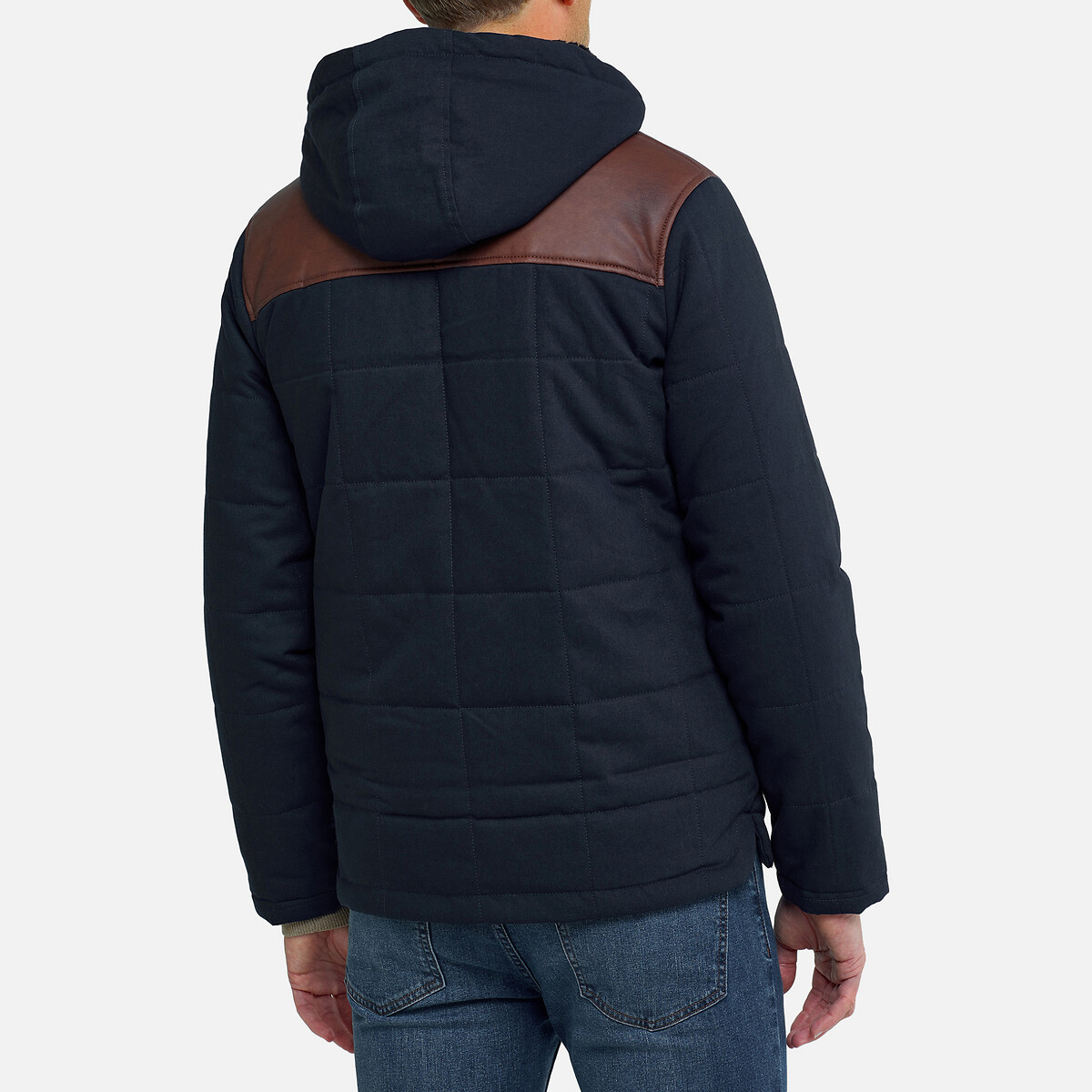 

Куртка LA REDOUTE COLLECTIONS, Синий, Водоотталкивающая из двух материалов с капюшоном S синий