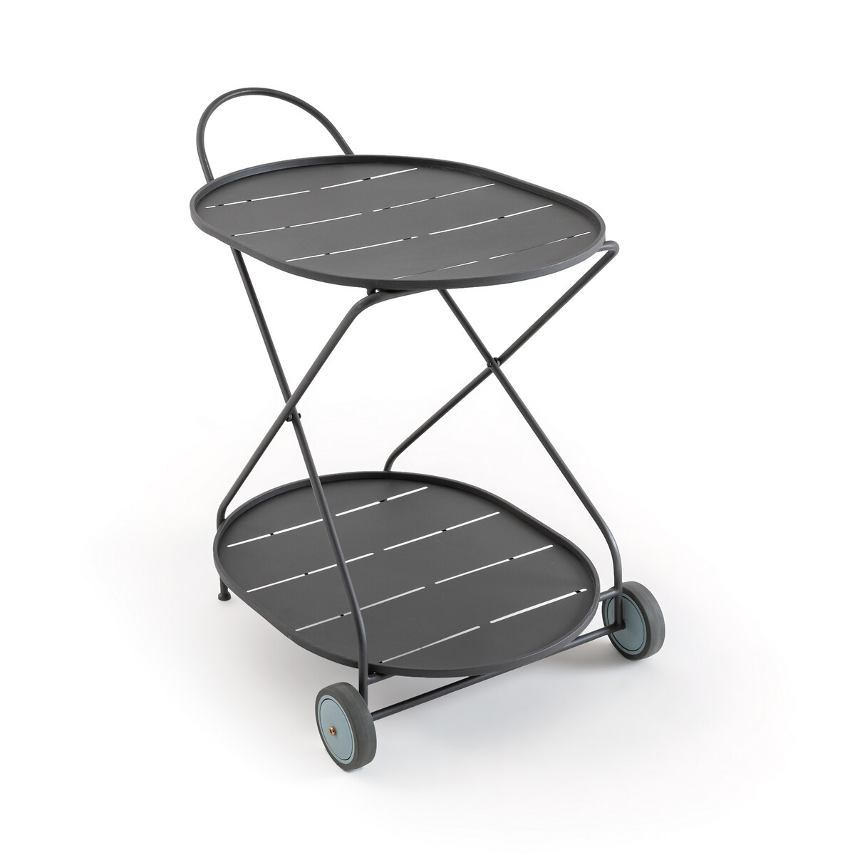 Product photograph of Cl A Metal Garden Serving Trolley from La Redoute UK