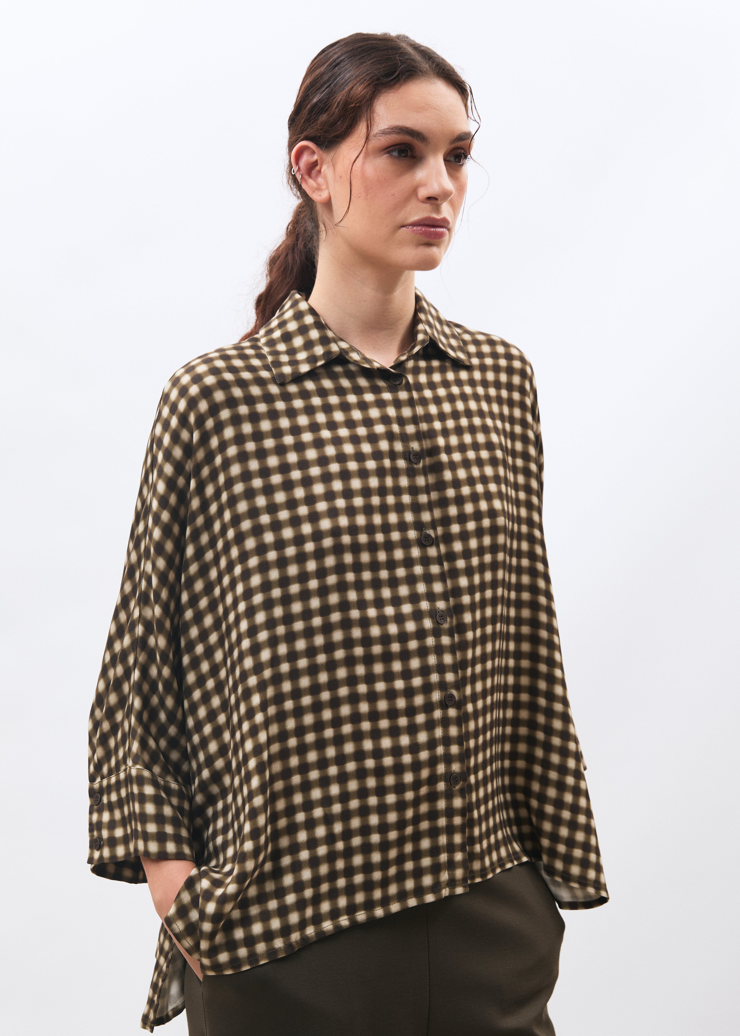 Chemise oversize à carreaux, HUMILITY