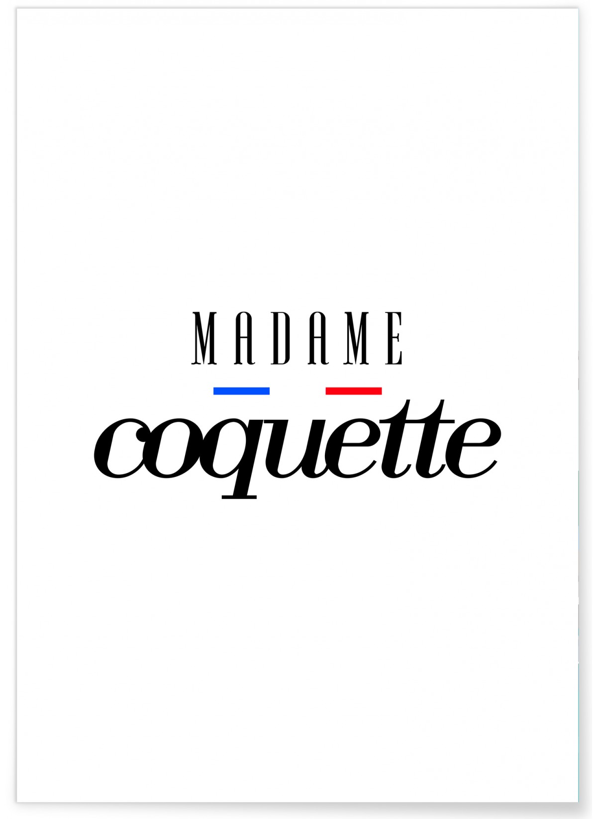 Affiche Madame Coquette, L'AFFICHERIE