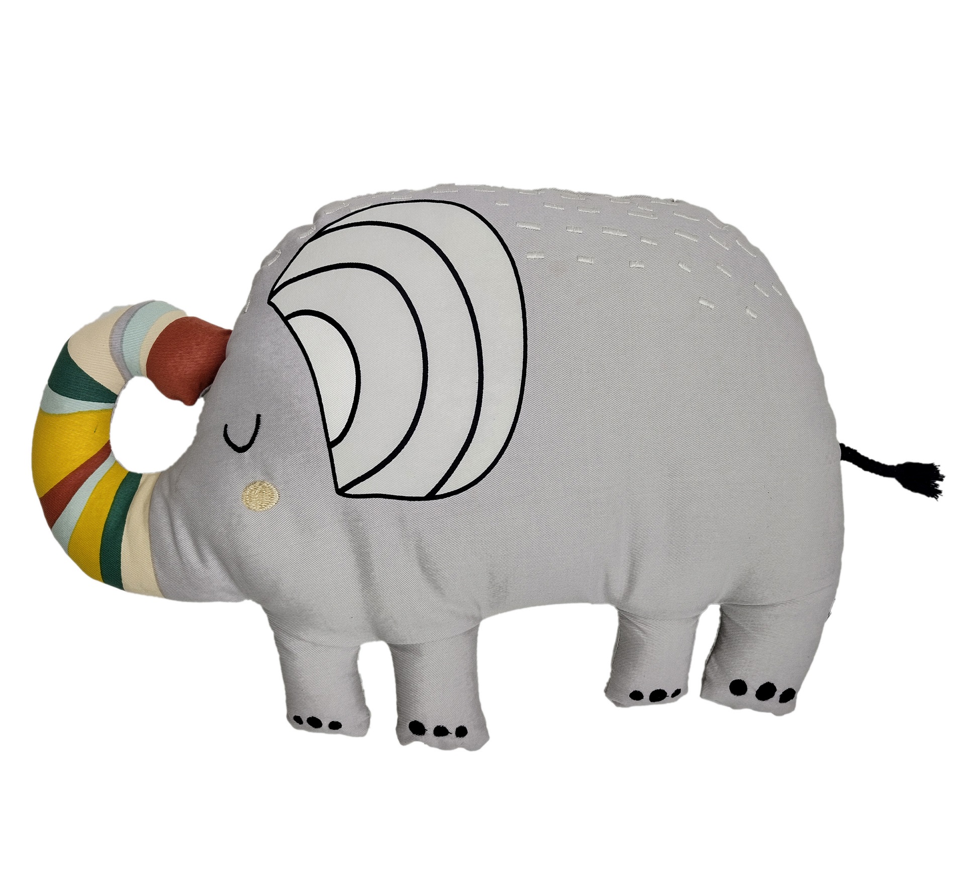 Coussin Élégant en Forme dÉléphant Collection SAVANE, EDEN