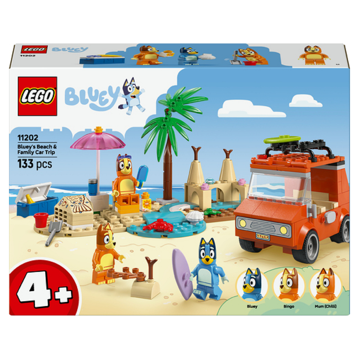 11202 Les vacances et le voyage en voiture de Bluey, LEGO