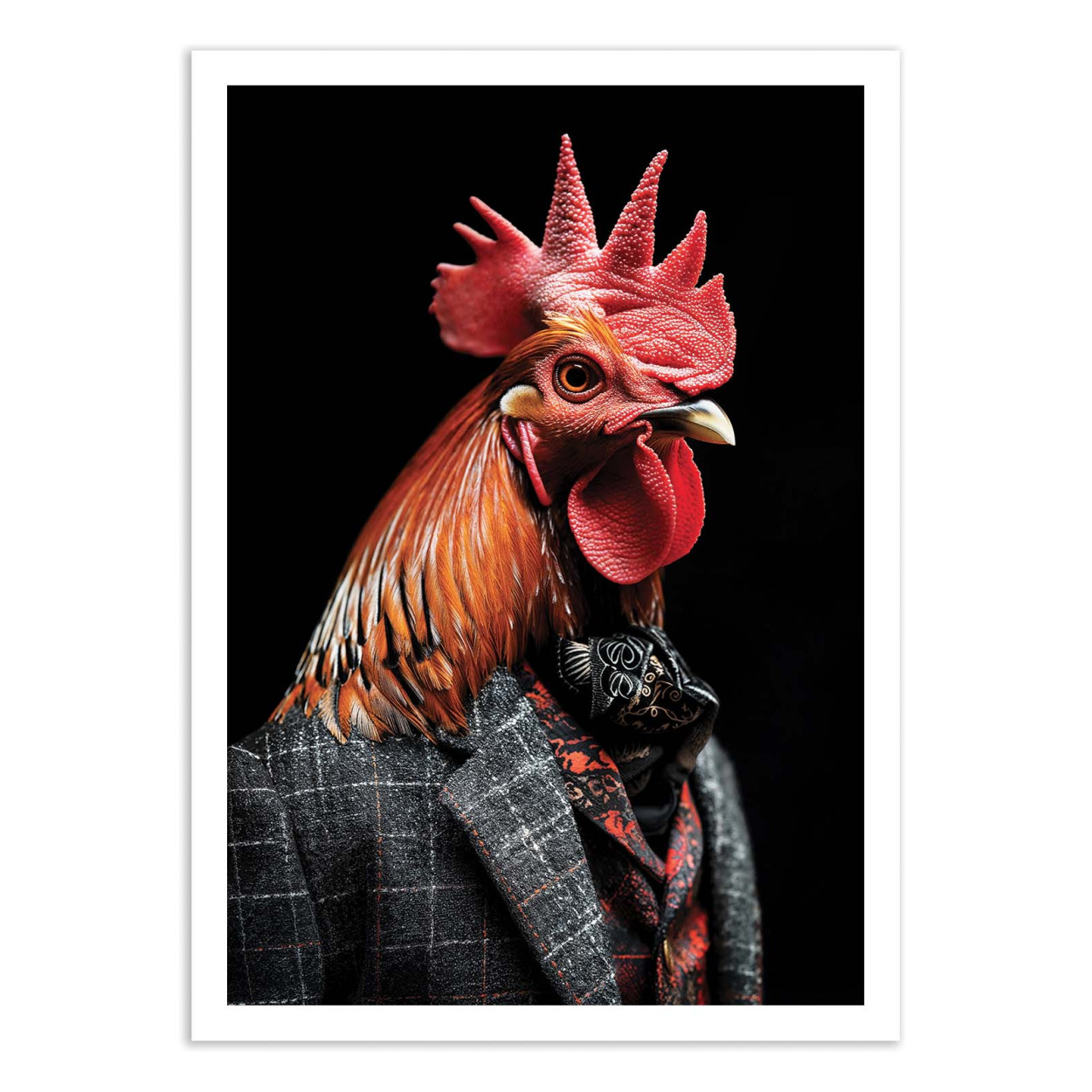 Affiche d'art - Rooster Wild Suits - Philippe Hugonnard, WALL EDITIONS