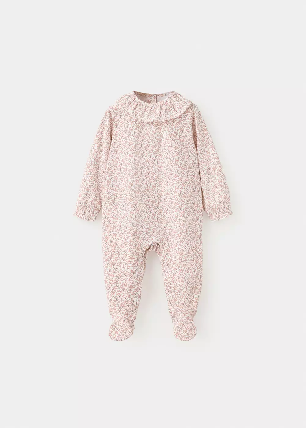 Pyjama imprimé détail à volants, MANGO BABY