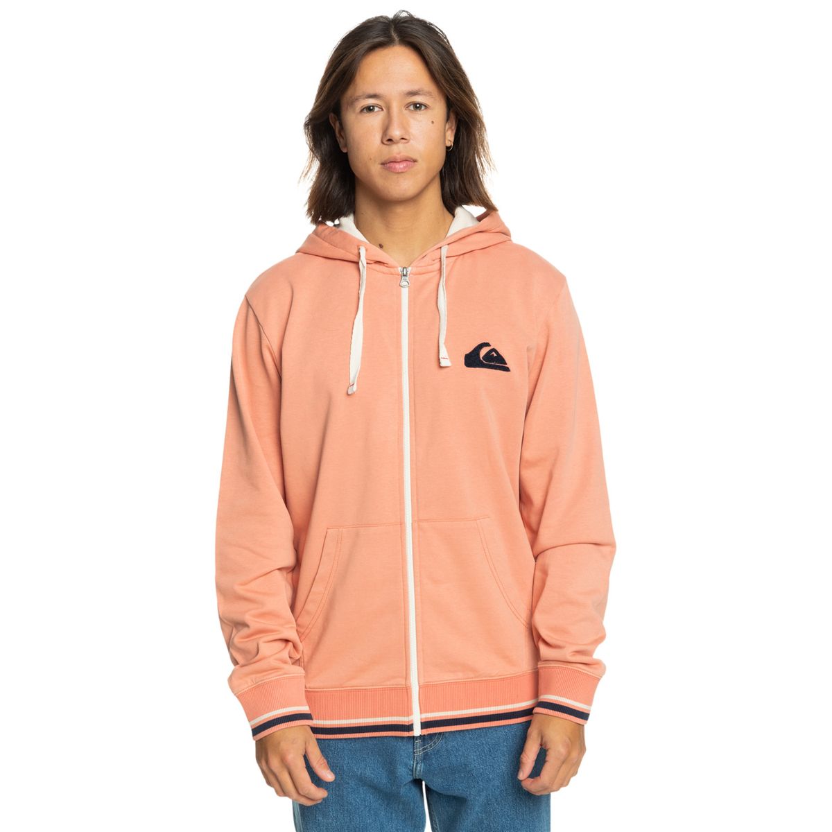 Sweat zippé best sale sans capuche homme
