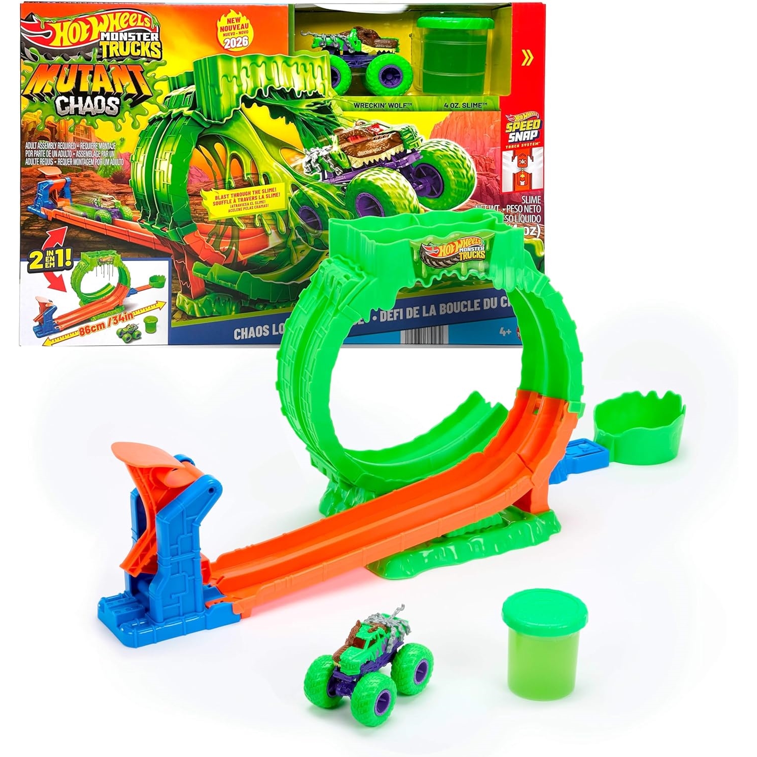 Circuit Monster Truck Chaos Loop Challenge - Hot Wheels, MATTEL