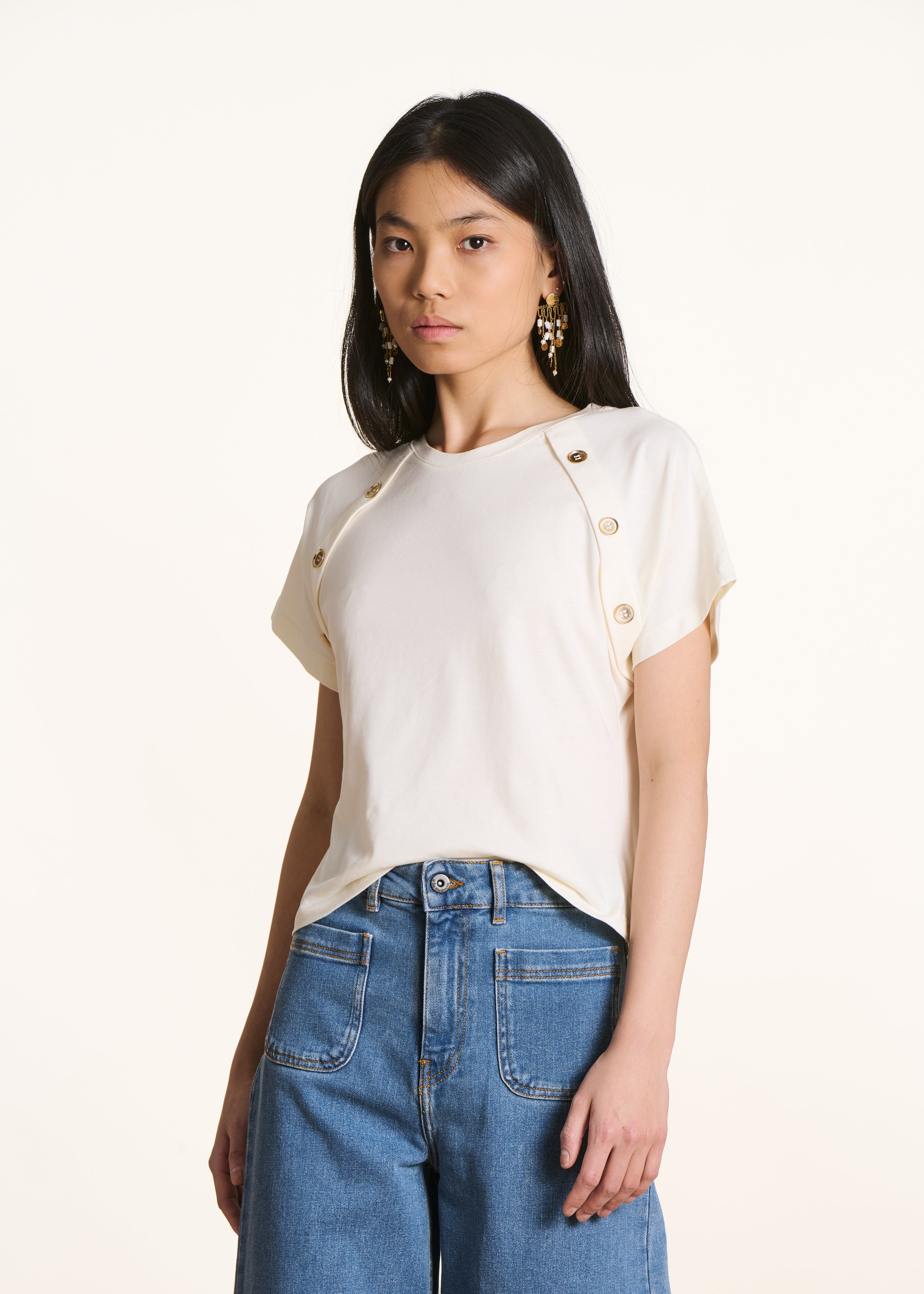 T-shirt manches courtes en coton biologique, LA FEE MARABOUTEE
