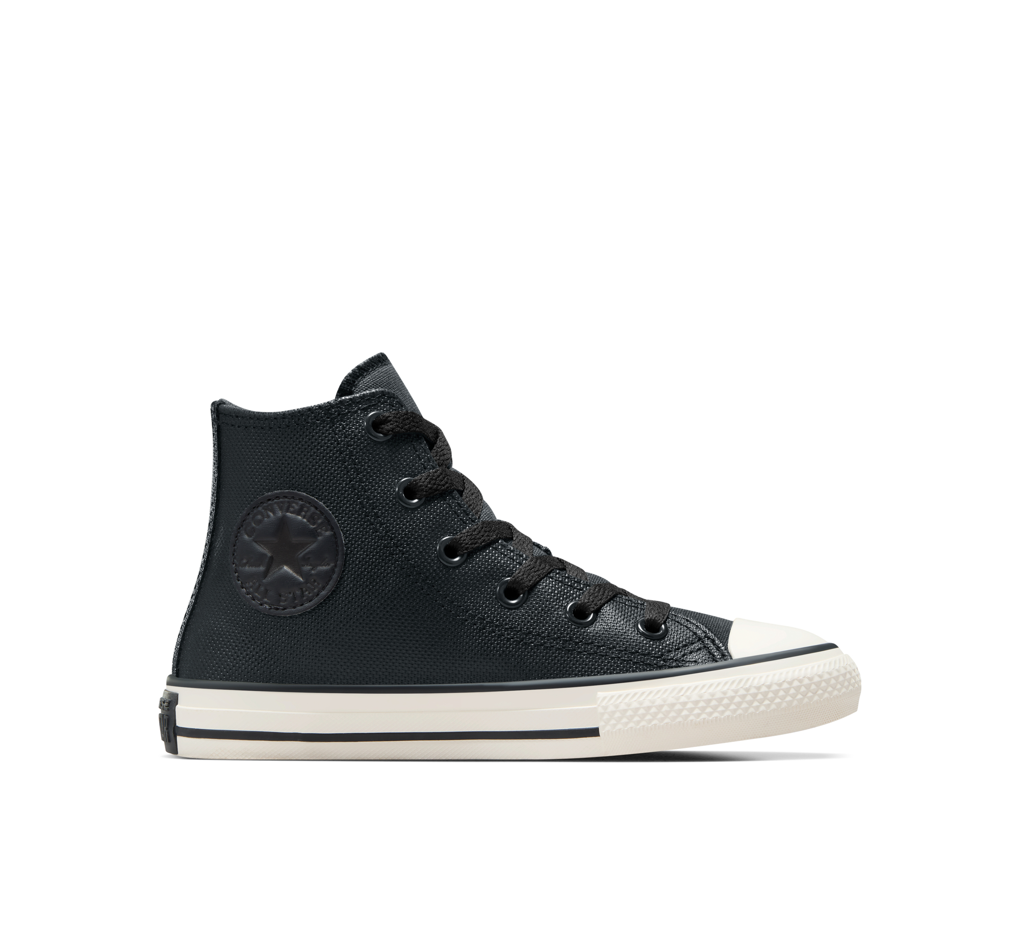 Baskets chuck taylor all star water repellent leather foret noire noir ecru Converse La Redoute