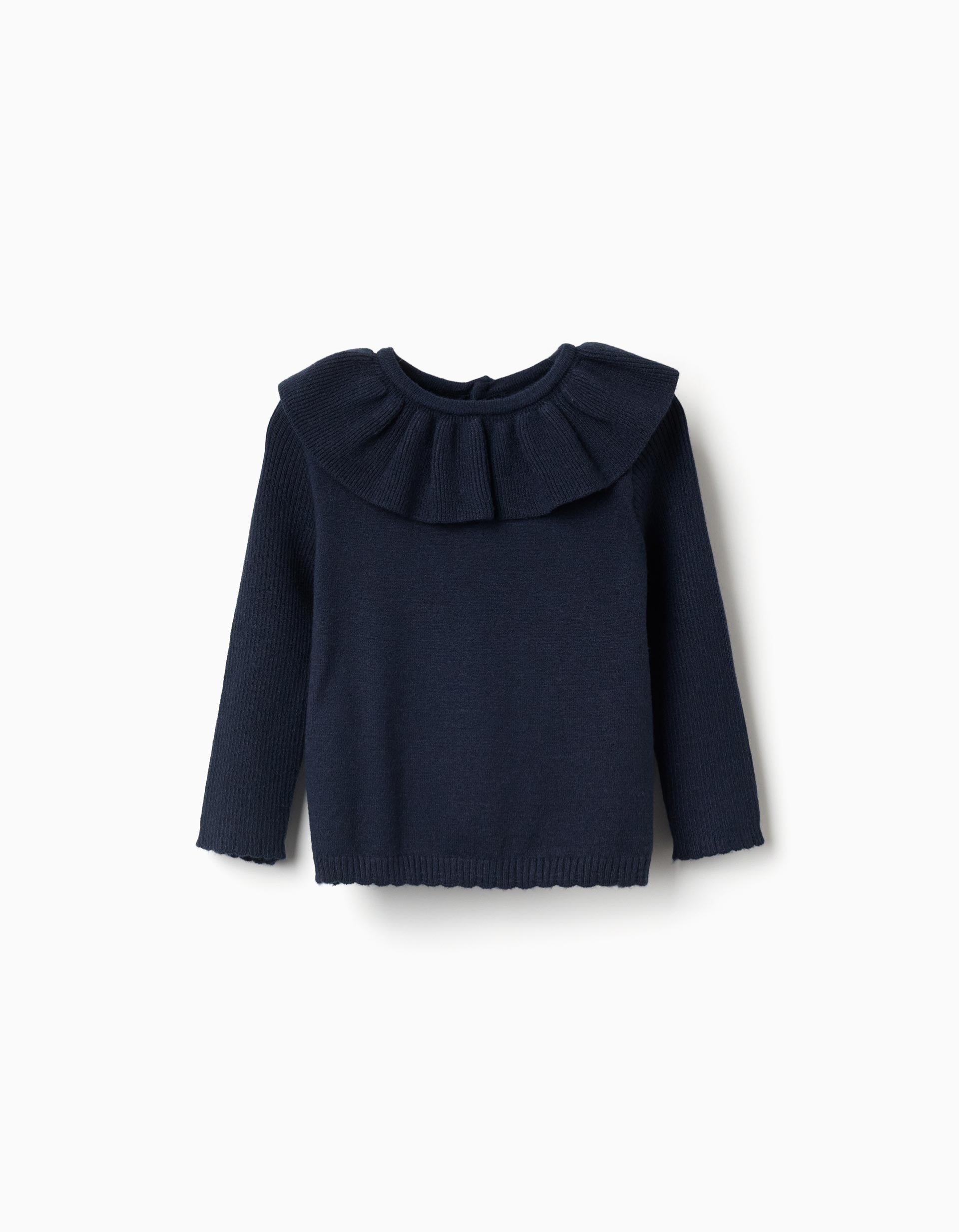 Pull en maille avec extrémités festonnées, ZIPPY