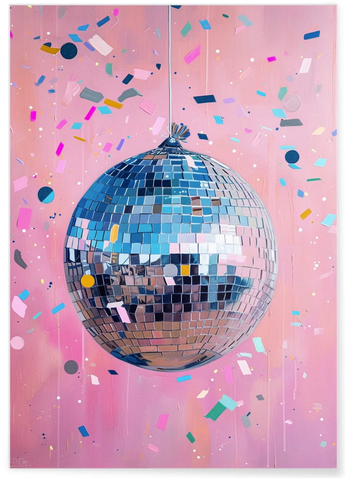 Affiche Boule Disco Pop Art, L'AFFICHERIE