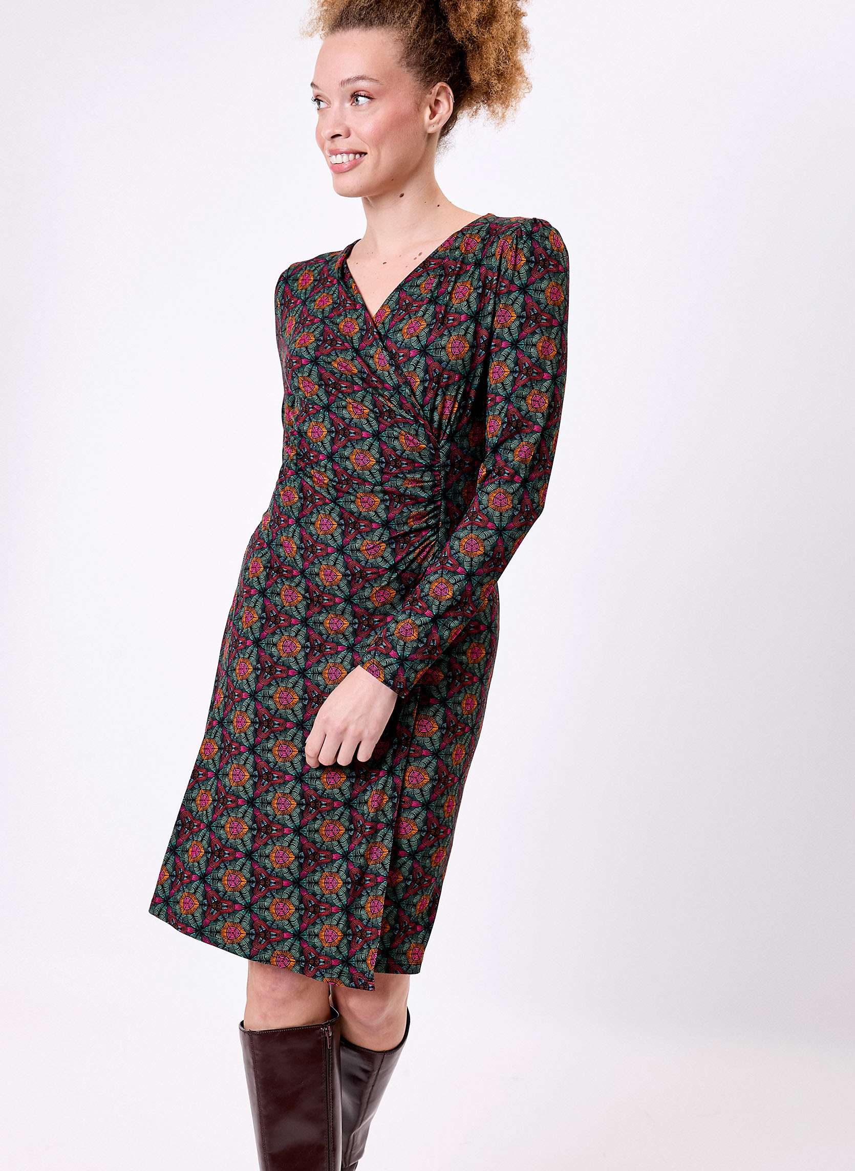 Robe maille fluide esprit portefeuille SINE, PRINCESSE NOMADE