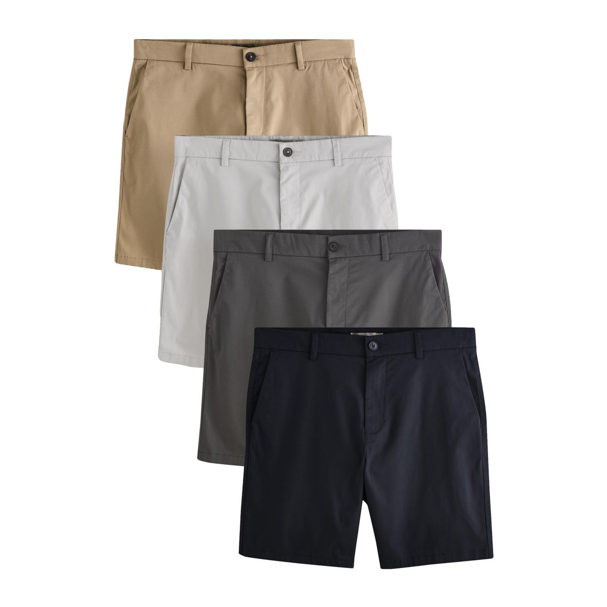 Short chino stretch, lot de 4, NEXT