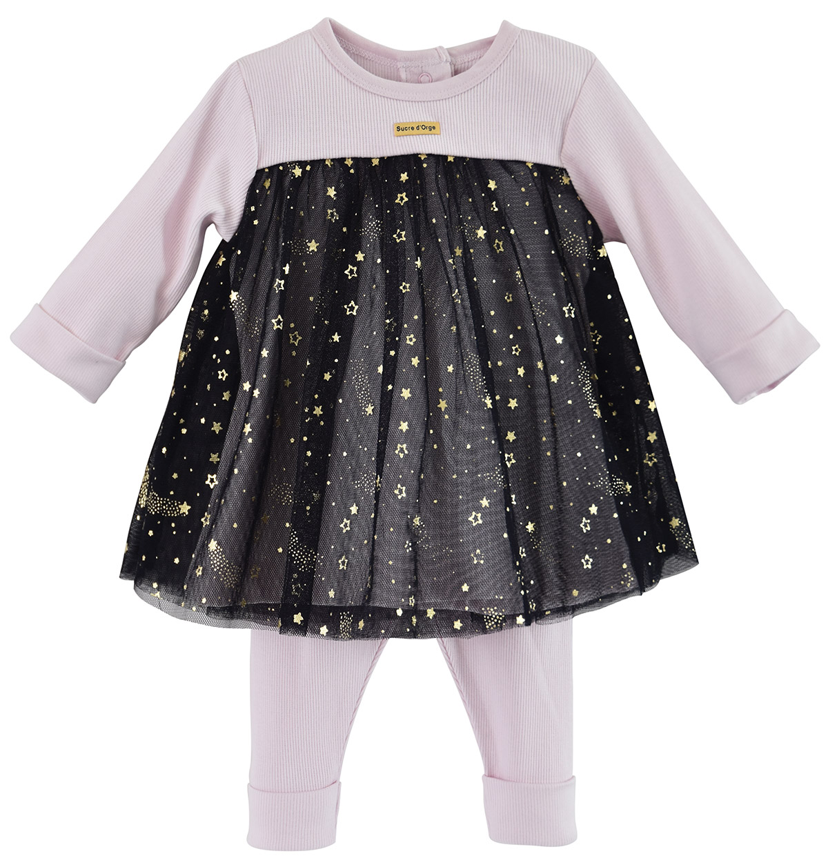 Ensemble robe fille anthracite, SUCRE D'ORGE