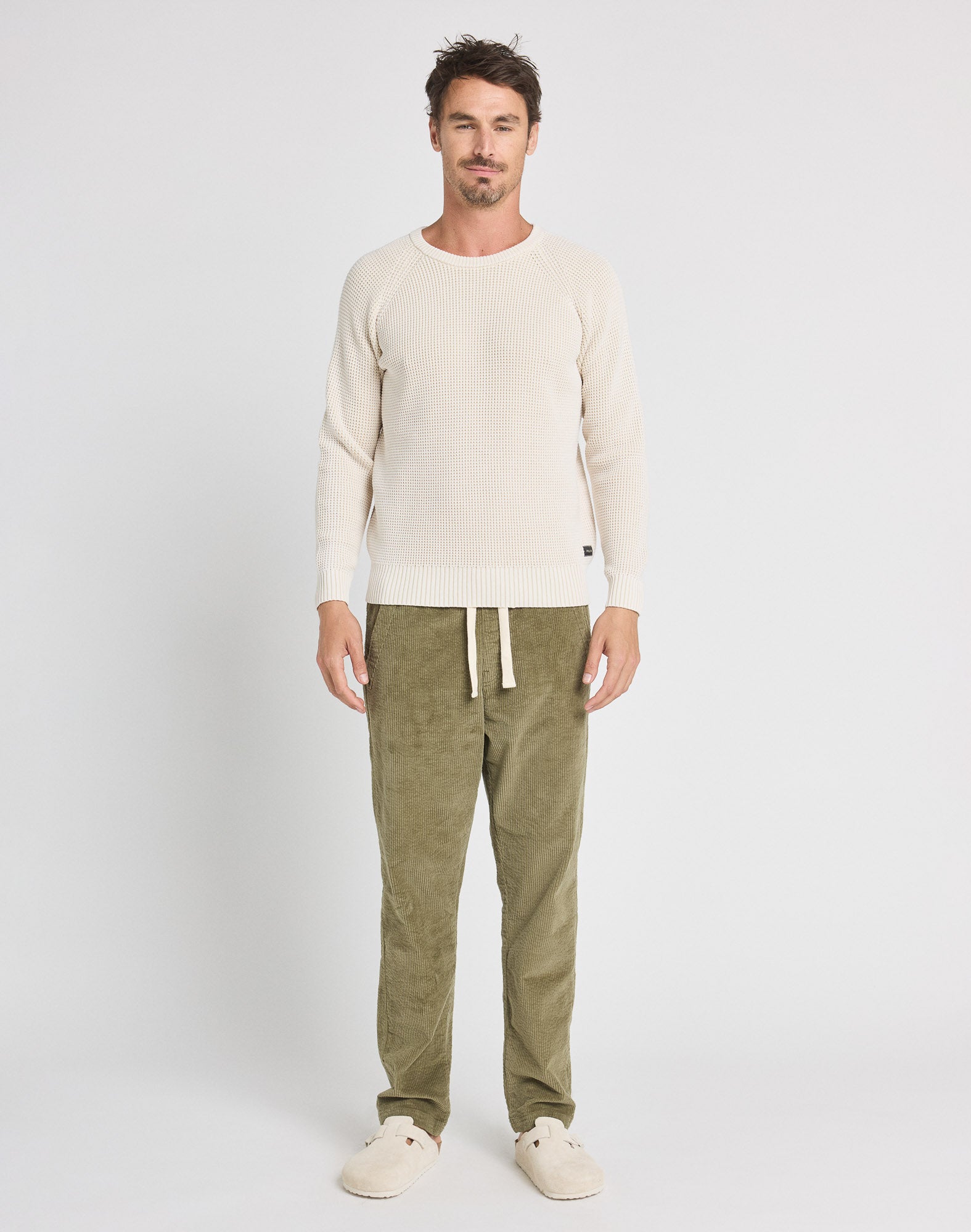 PANTALON LOOSE VELOURS GREEN, PULLIN