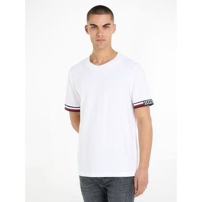 Crew Neck T-Shirt with Coloured Taping TOMMY HILFIGER