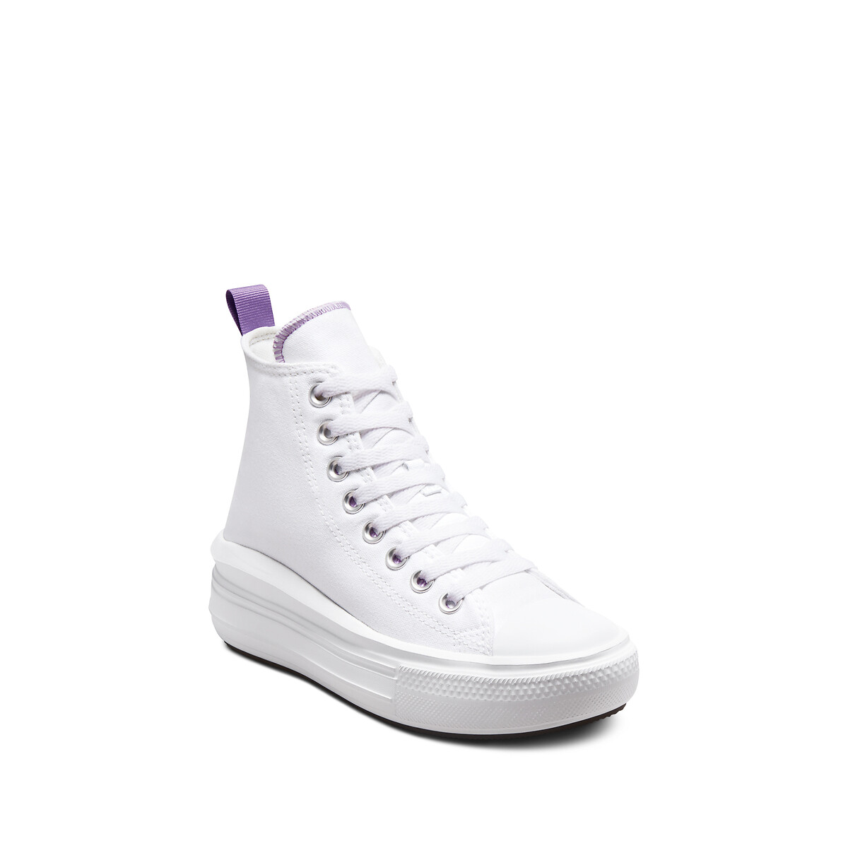 Converse fashion bianche para alta