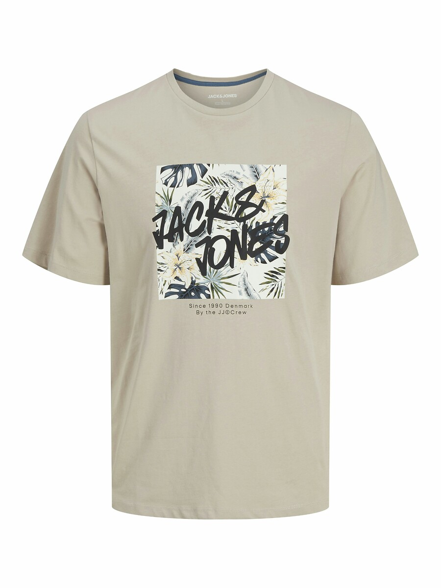 T-shirt met ronde hals en logo