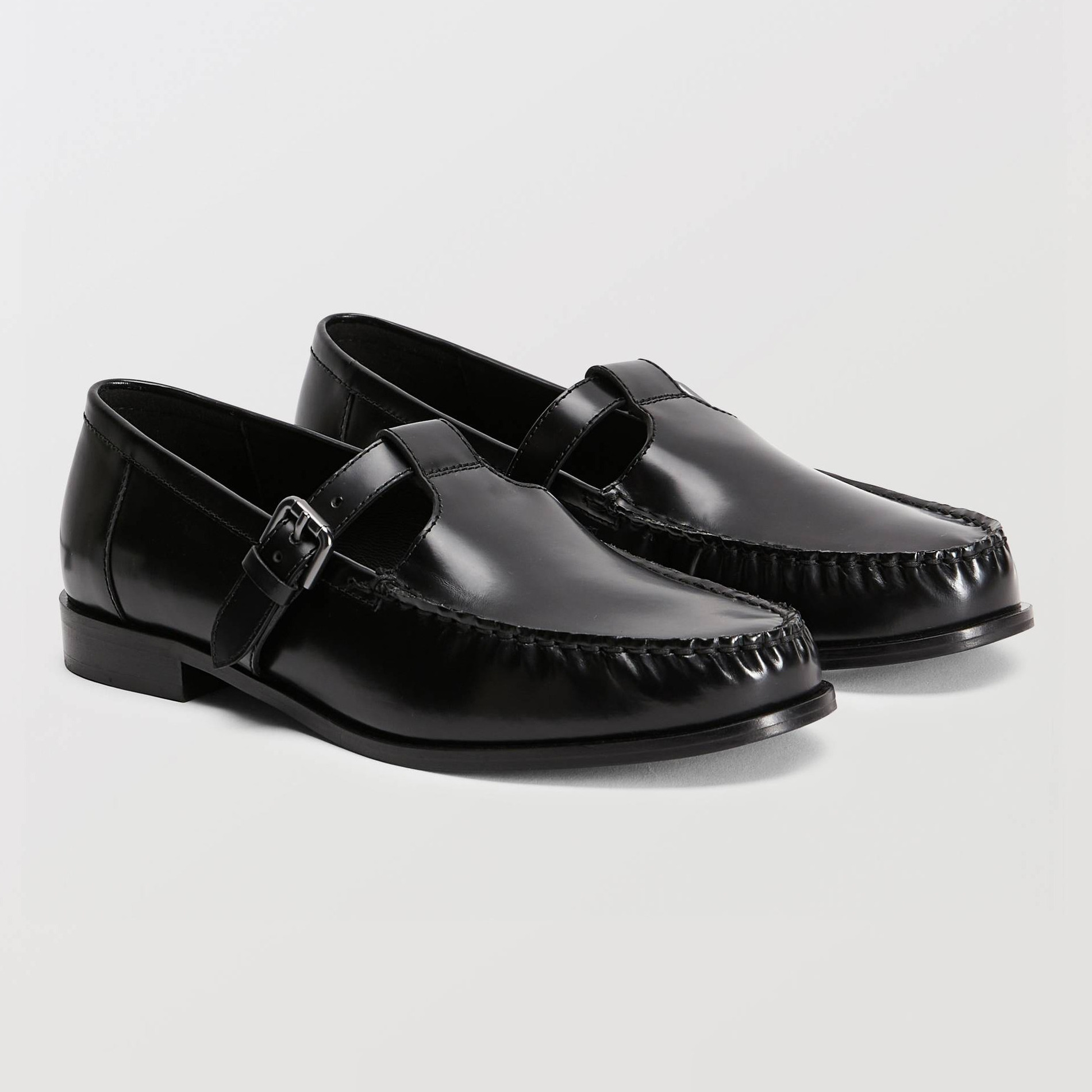 Salomés en cuir, MONOPRIX