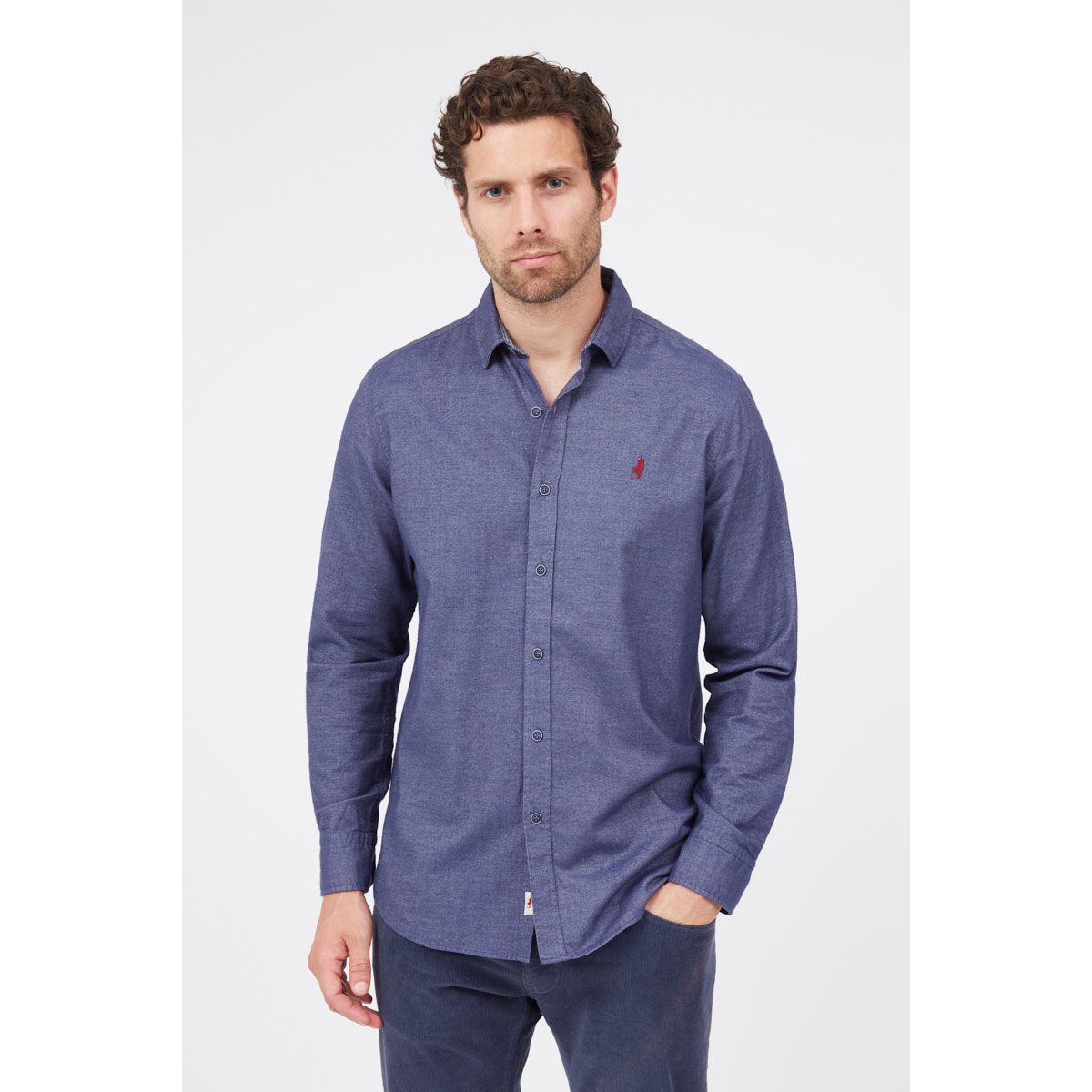 Chemise homme flanelle unie La Redoute