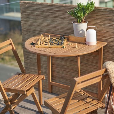Set de balcon table + 2 chaises en acacia, Alata LA REDOUTE INTERIEURS