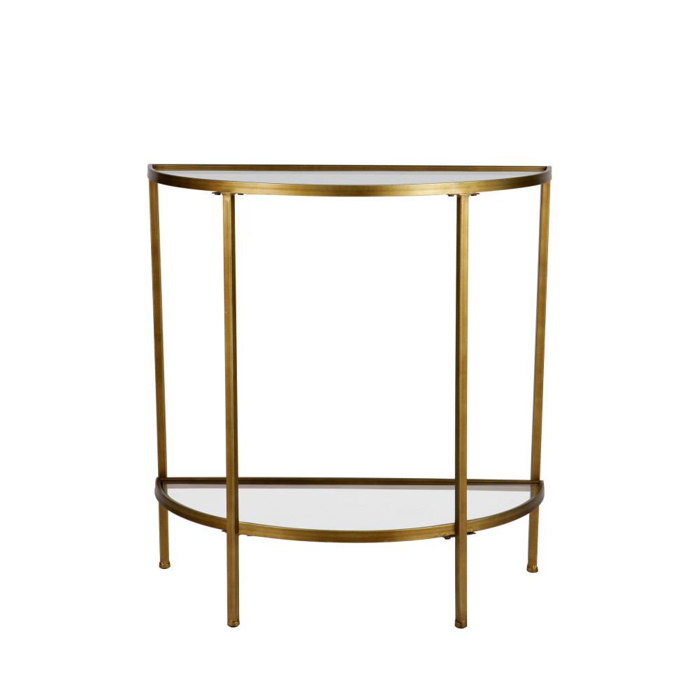 Console en métal et verre- GODDESS, WOOOD