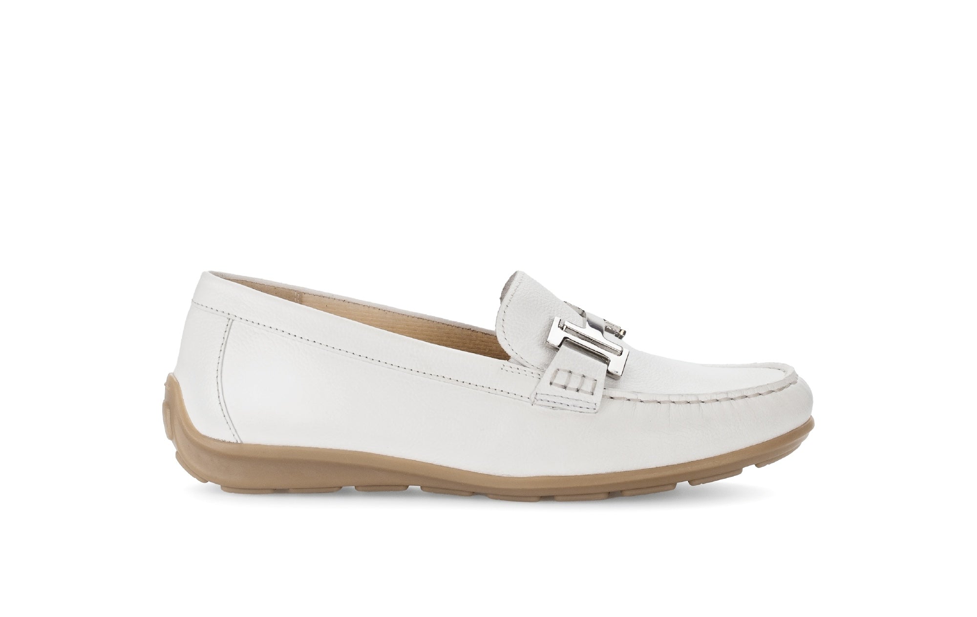 Mocassins en cuir à talon compensé, GABOR