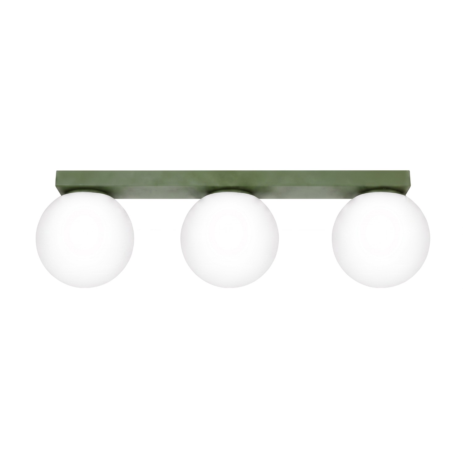 Plafonnier Acier Vert Olive G9 3 Yoli, EDEN
