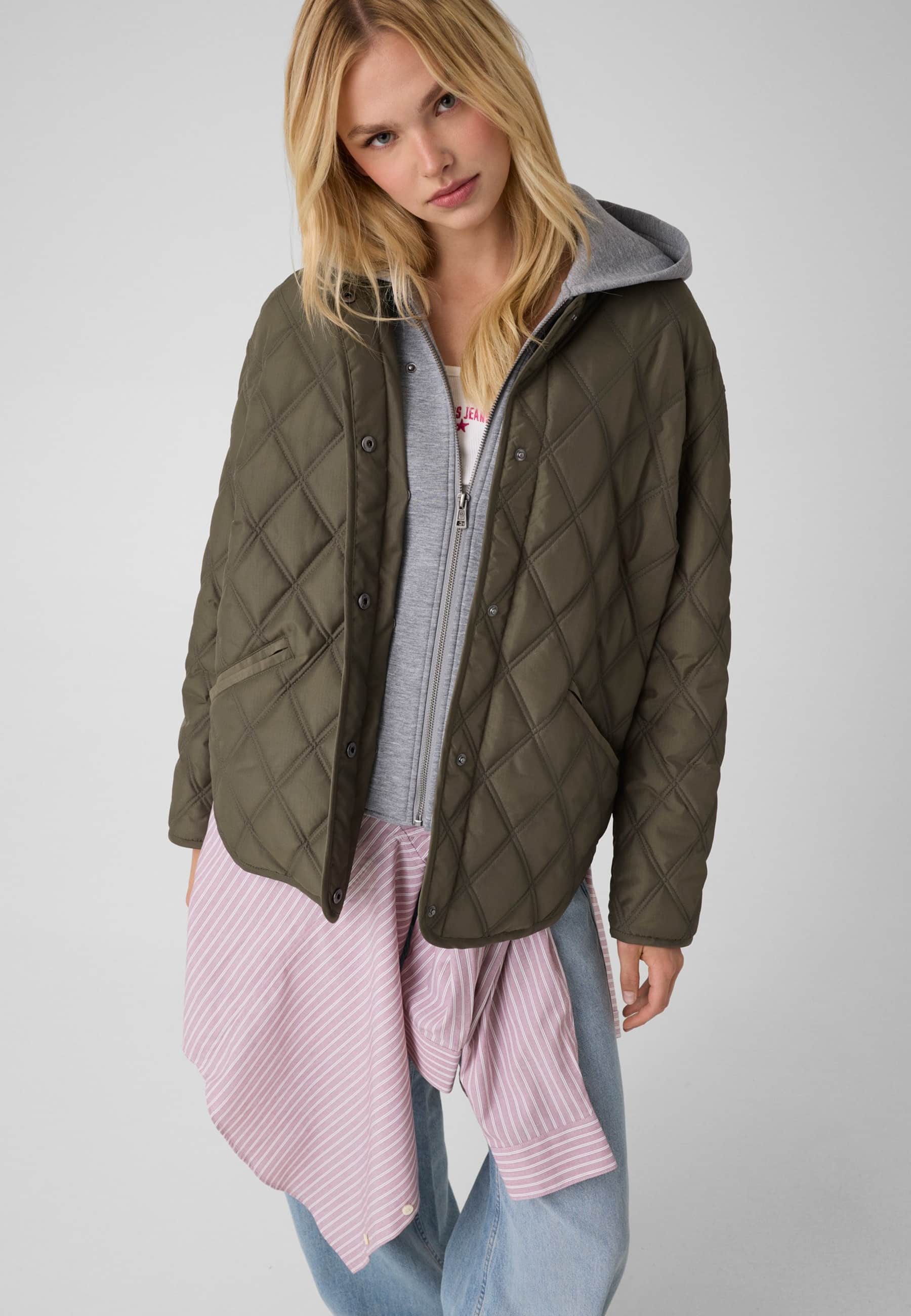 Veste Matelassée À Capuche, GUESS JEANS