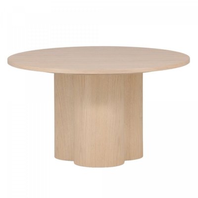 Table basse en bois pied design central AMBER MEUBLES & DESIGN